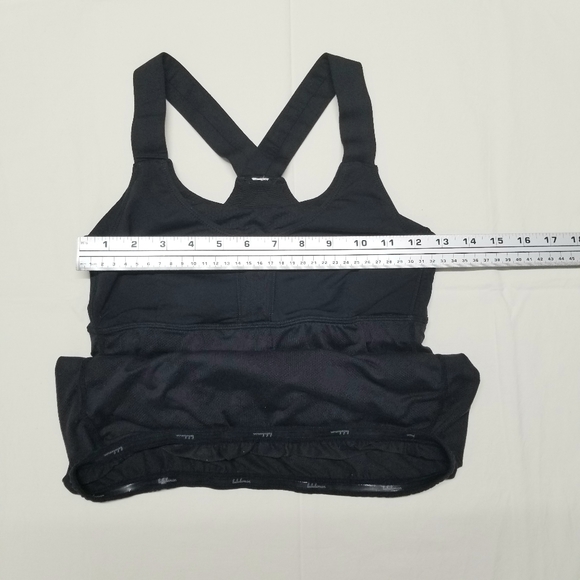 Lululemon Black MY HEART RACES Workout Active Yoga Tank Top,  size 6 - Picture 5 of 6
